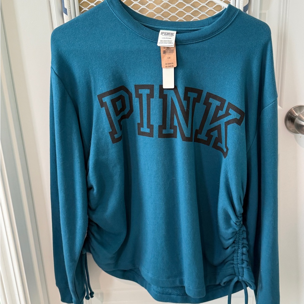 PINK Victoria's Secret Blue Sweatshirt